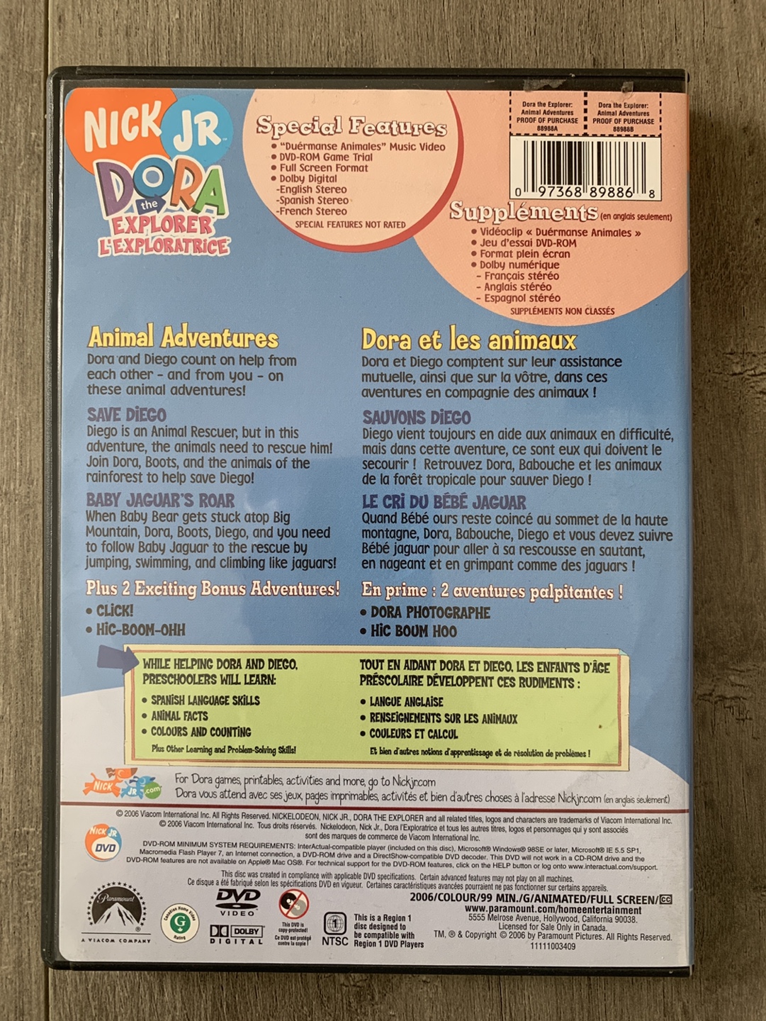 Dora the Explorer: Animal Adventures DVD - photo 2