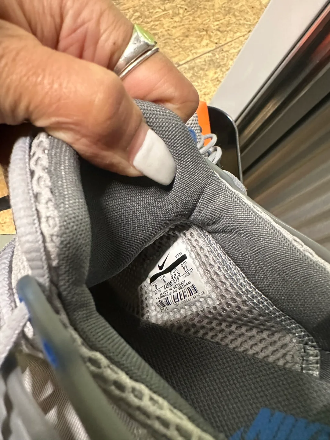 Nike Air Presto Grey Blue Sneakers Size 9 image indicator(5)