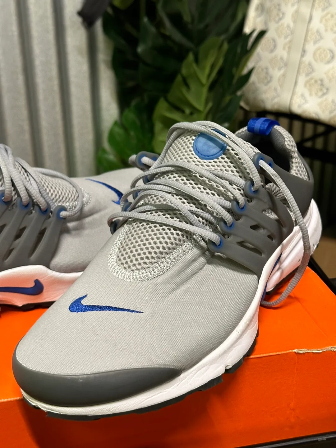 Nike Air Presto Grey Blue Sneakers Size 9 image indicator(2)