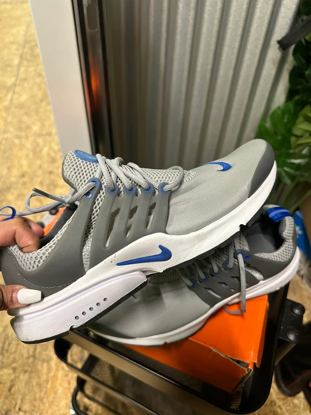 Nike Air Presto Grey Blue Sneakers Size 9 image indicator(3)