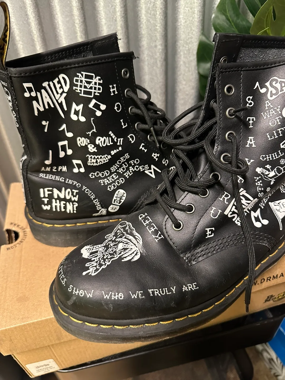 Dr. Martens 1460 Graffiti Print Boots image indicator(5)