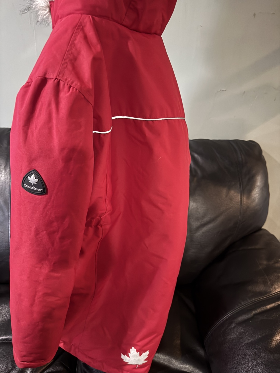 Canadian Classics Girls' Red Winter Parka Coat Size XL - photo 3