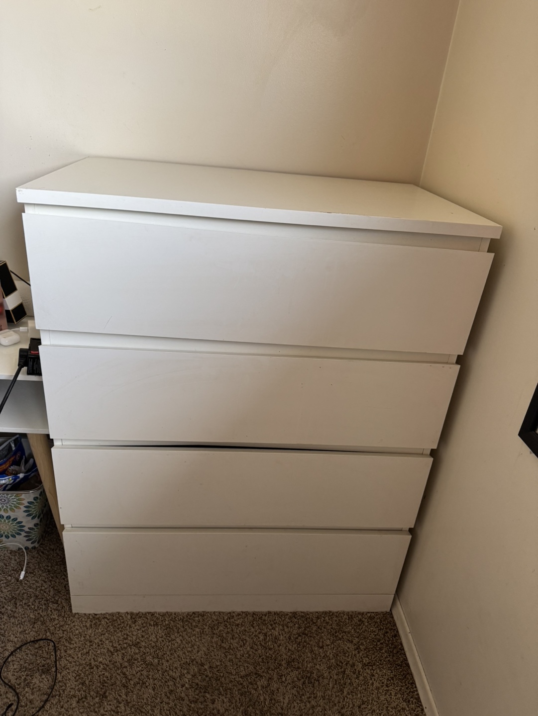 IKEA MALM 4-drawer dresser white - photo 2