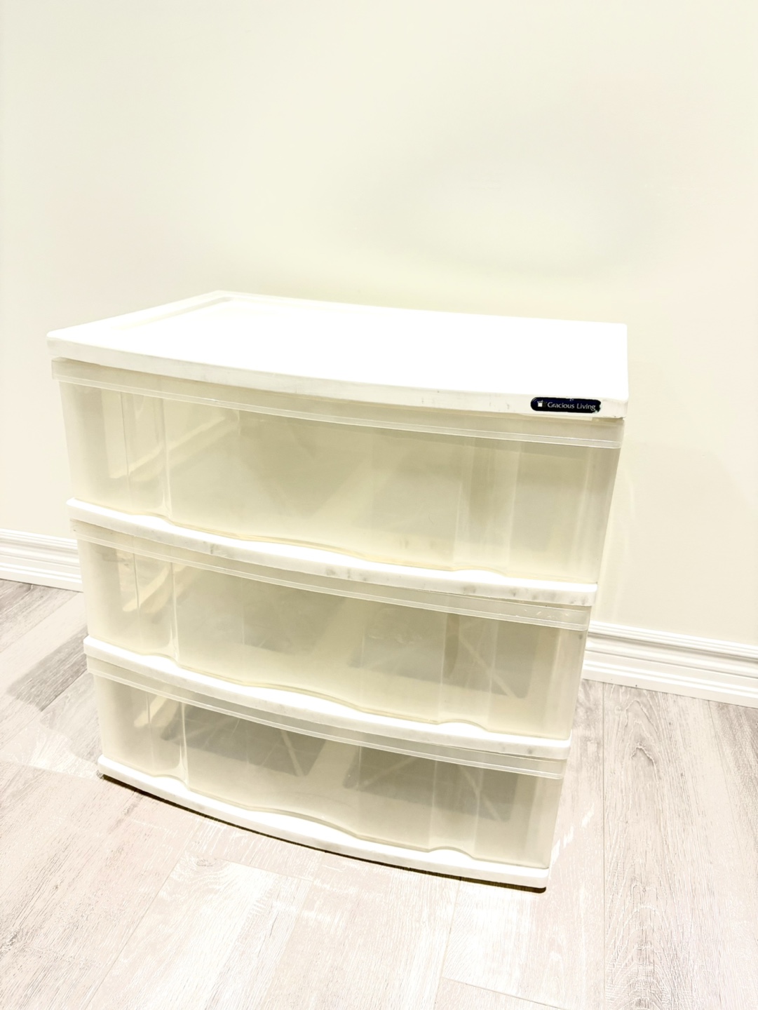 3-Drawer Plastic Storage Organizer