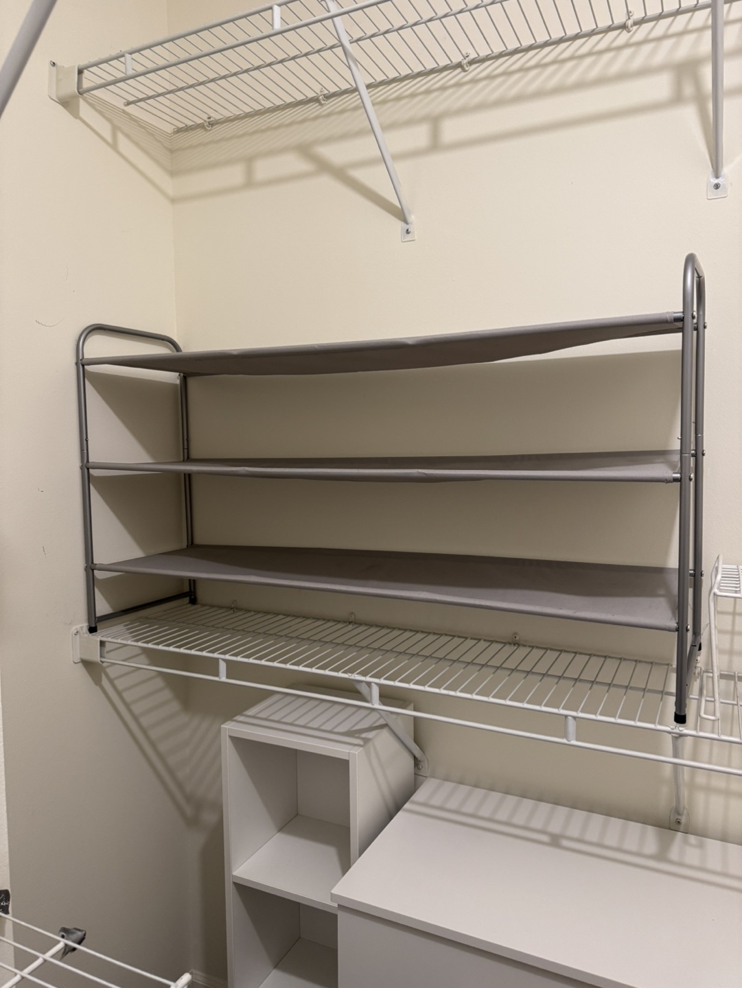 3-Tier Closet Shelf Organizer #freecycle