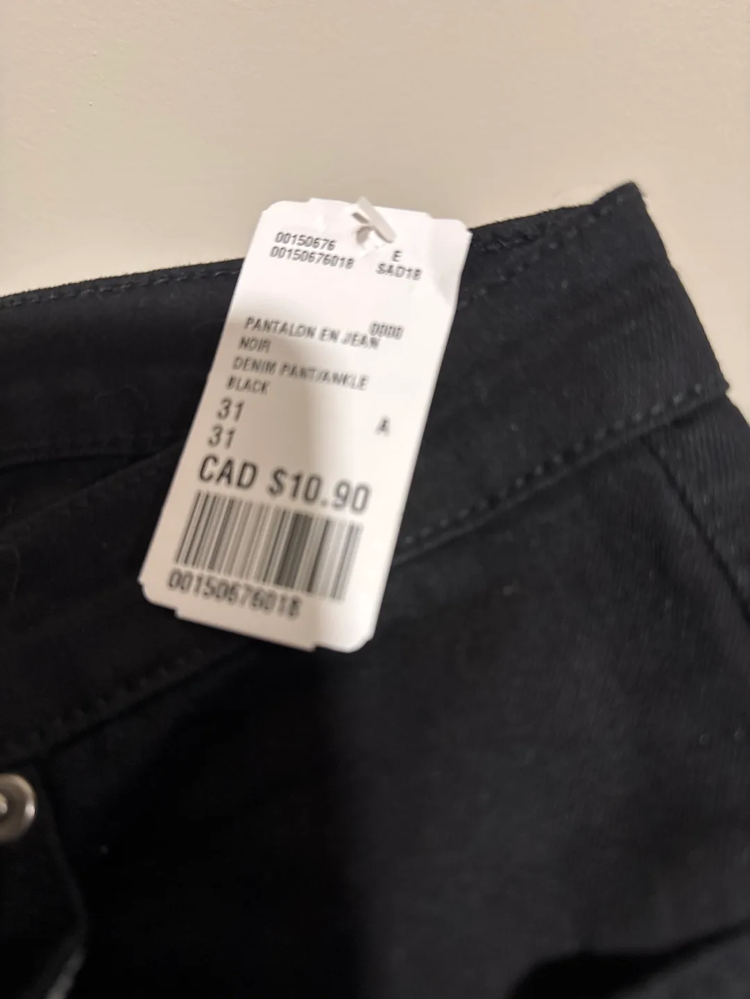 Forever 21 Black Jeans Size 31 image indicator(3)