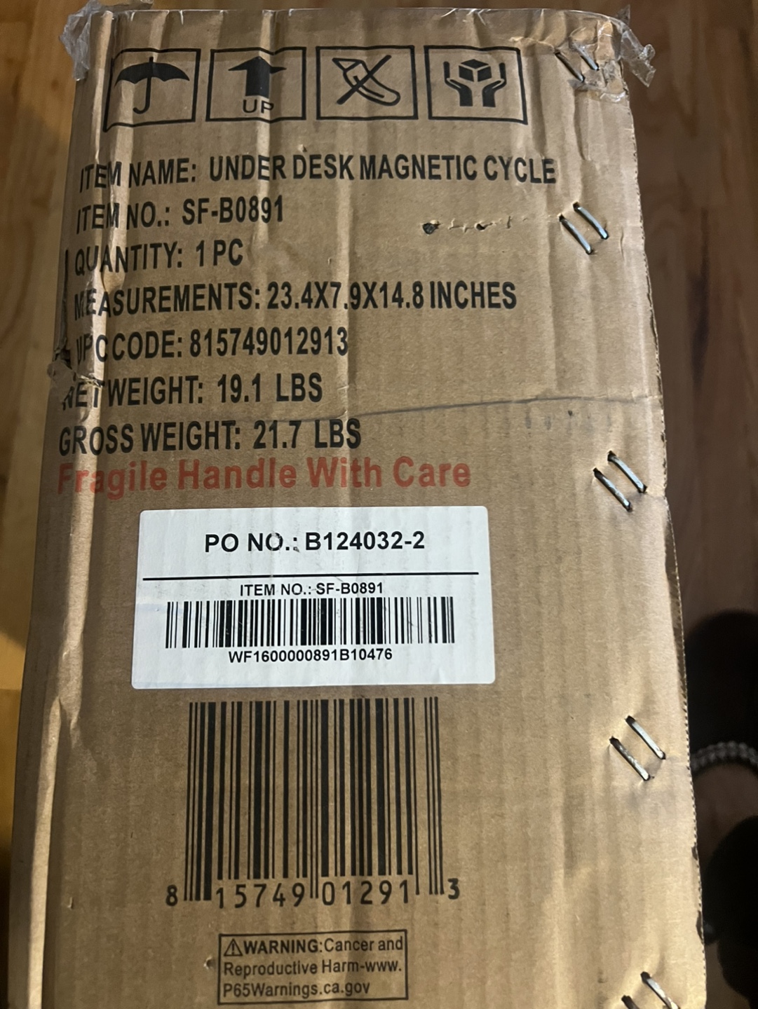 Sunny Under Desk Magnetic Cycle - SF-B0891 - Brand New in Box - photo 2