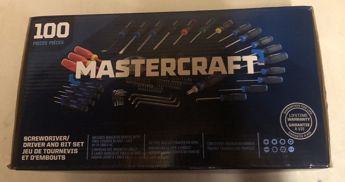 Mastercraft 100-Piece Screwdriver and Bit Set - photo 3