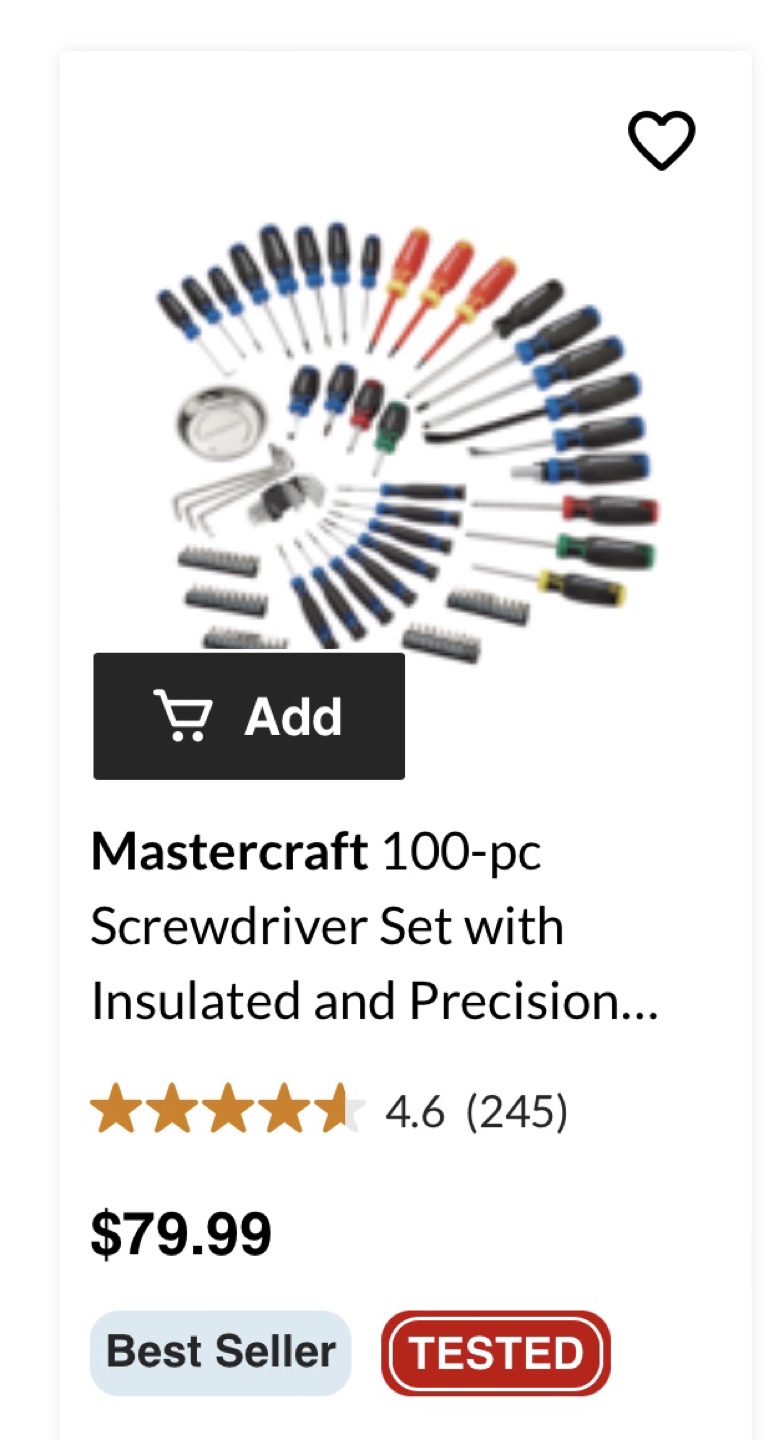 Mastercraft 100-Piece Screwdriver and Bit Set - photo 4