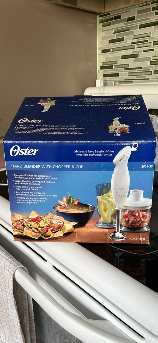 Oster 2605 Hand Blender with Chopper and Cup