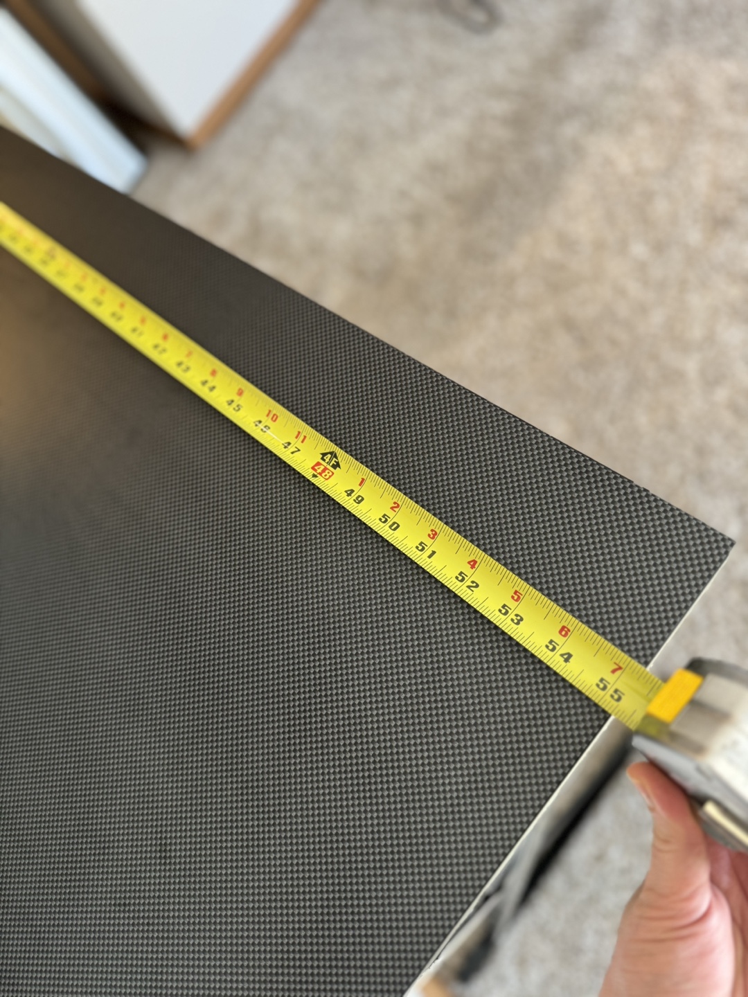 Black Computer Desk with Carbon Fiber Texture Top - photo 4