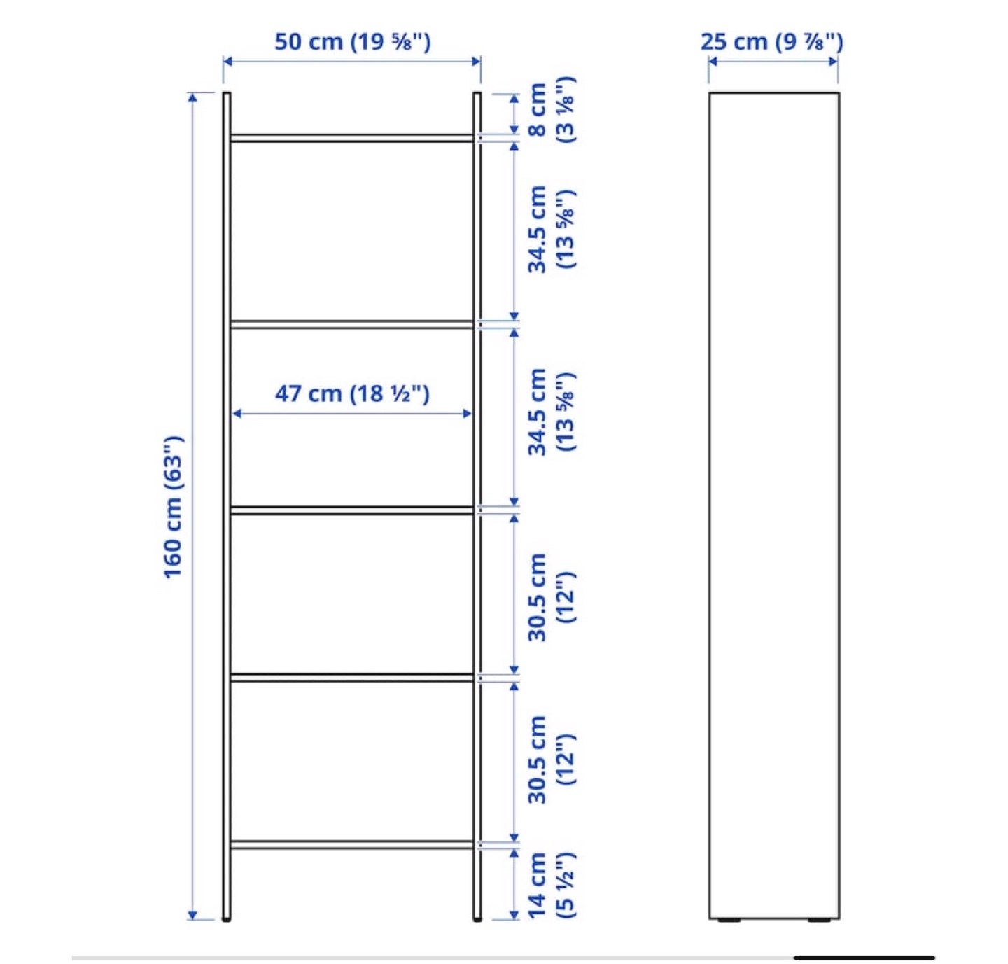 White 5-shelf bookcase for kids - photo 3