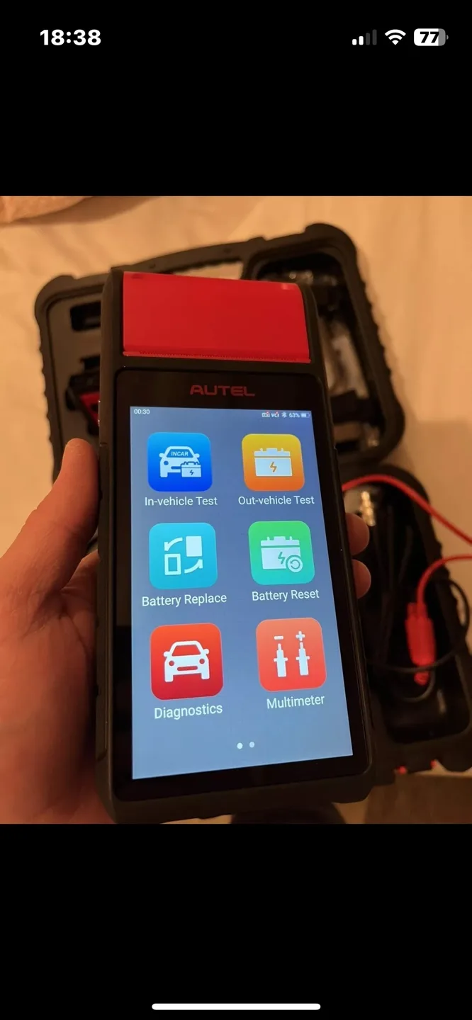 Autel MaxiBAS BT608 Battery Tester Systems Scanner, Touch Screen image indicator(6)