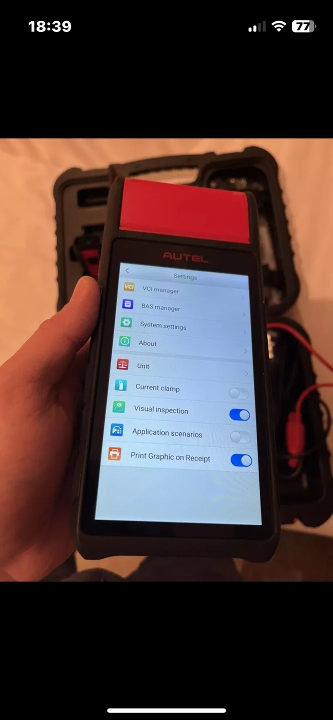 Autel MaxiBAS BT608 Battery Tester Systems Scanner, Touch Screen image indicator(8)