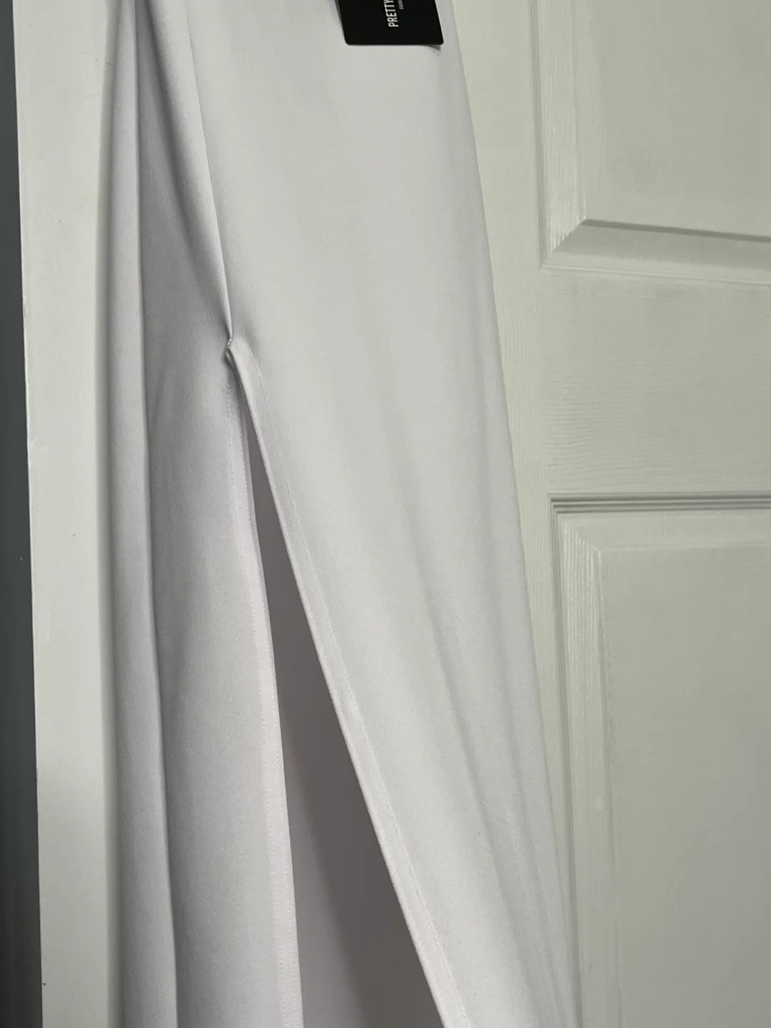 PrettyLittleThing White One-Shoulder Maxi Dress image indicator(3)