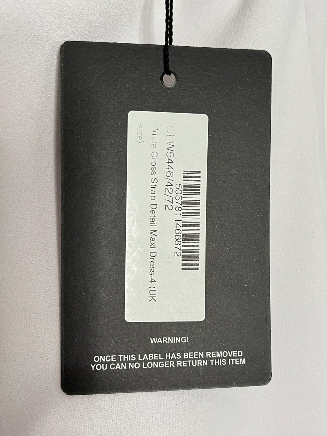 PrettyLittleThing White One-Shoulder Maxi Dress image indicator(8)