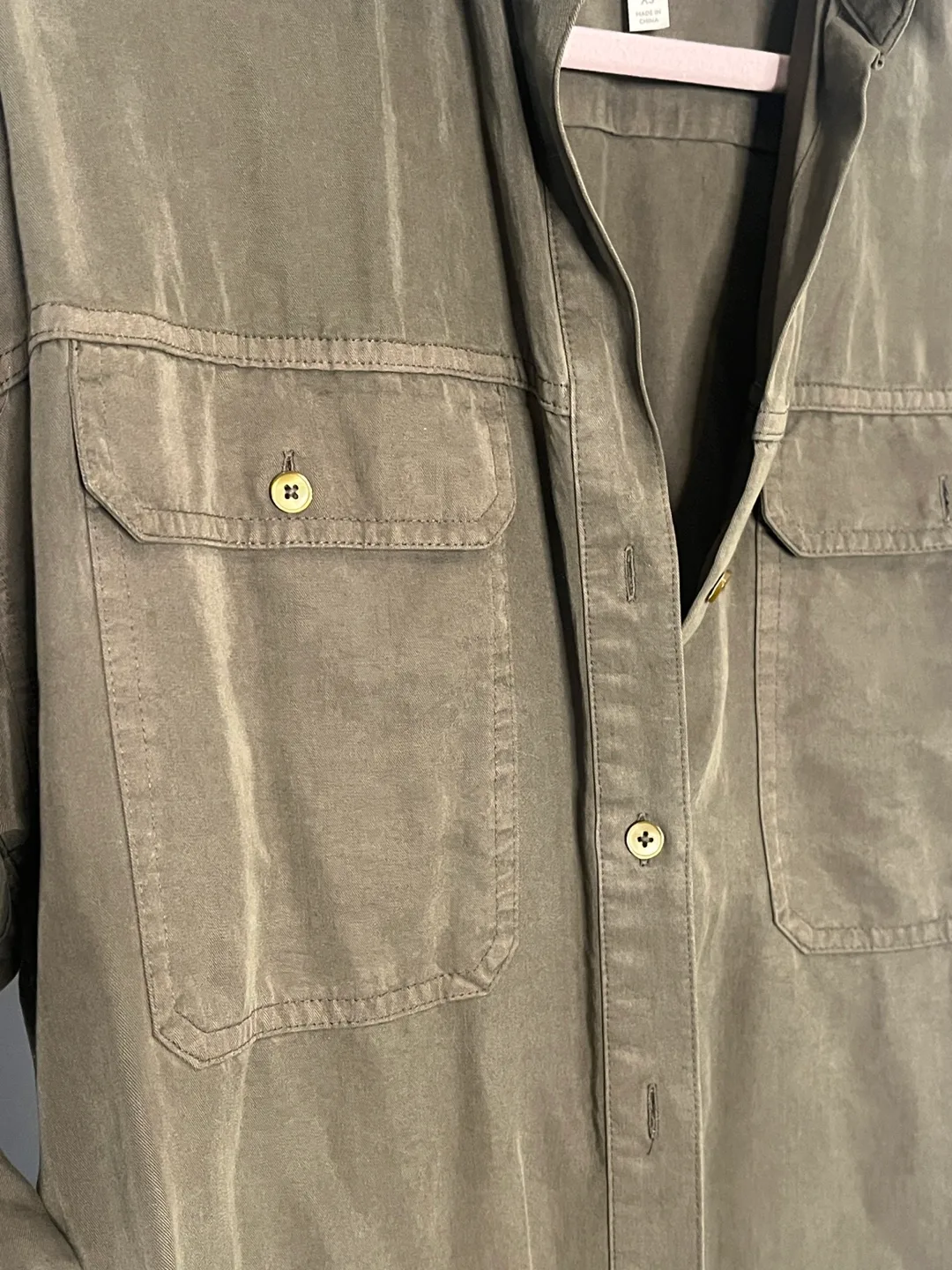 BABATON Olive Green Button-Down Shirt image indicator(3)