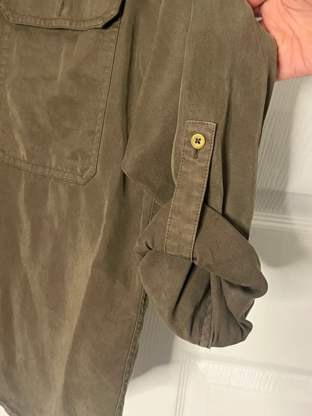 BABATON Olive Green Button-Down Shirt image indicator(4)