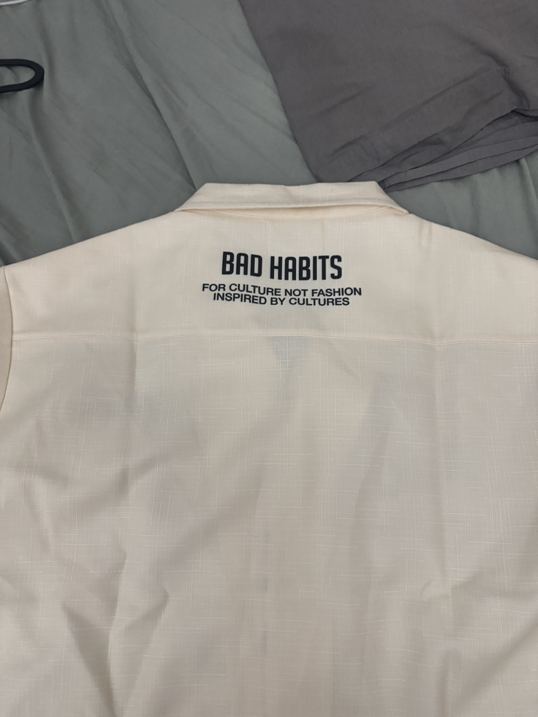 Bad Habits Comic Print Short Sleeve Button Up Shirt - photo 2