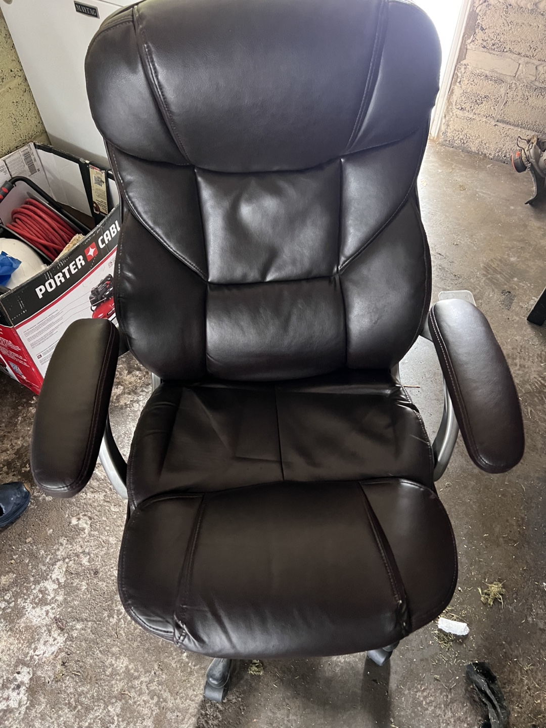 Brown Leather Executive Office Chair