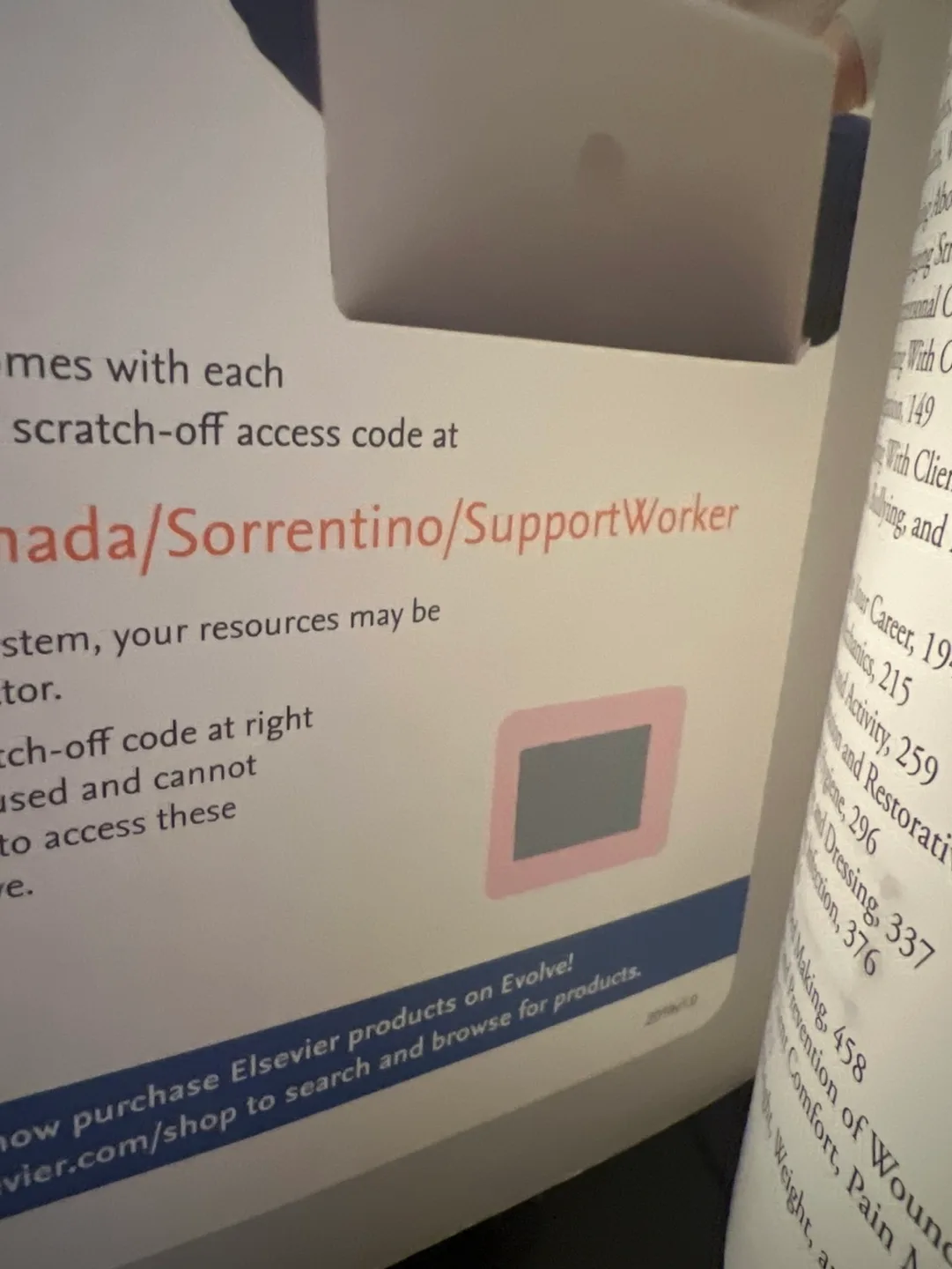 TEXTBOOK for the SUPPORT WORKER image indicator(2)