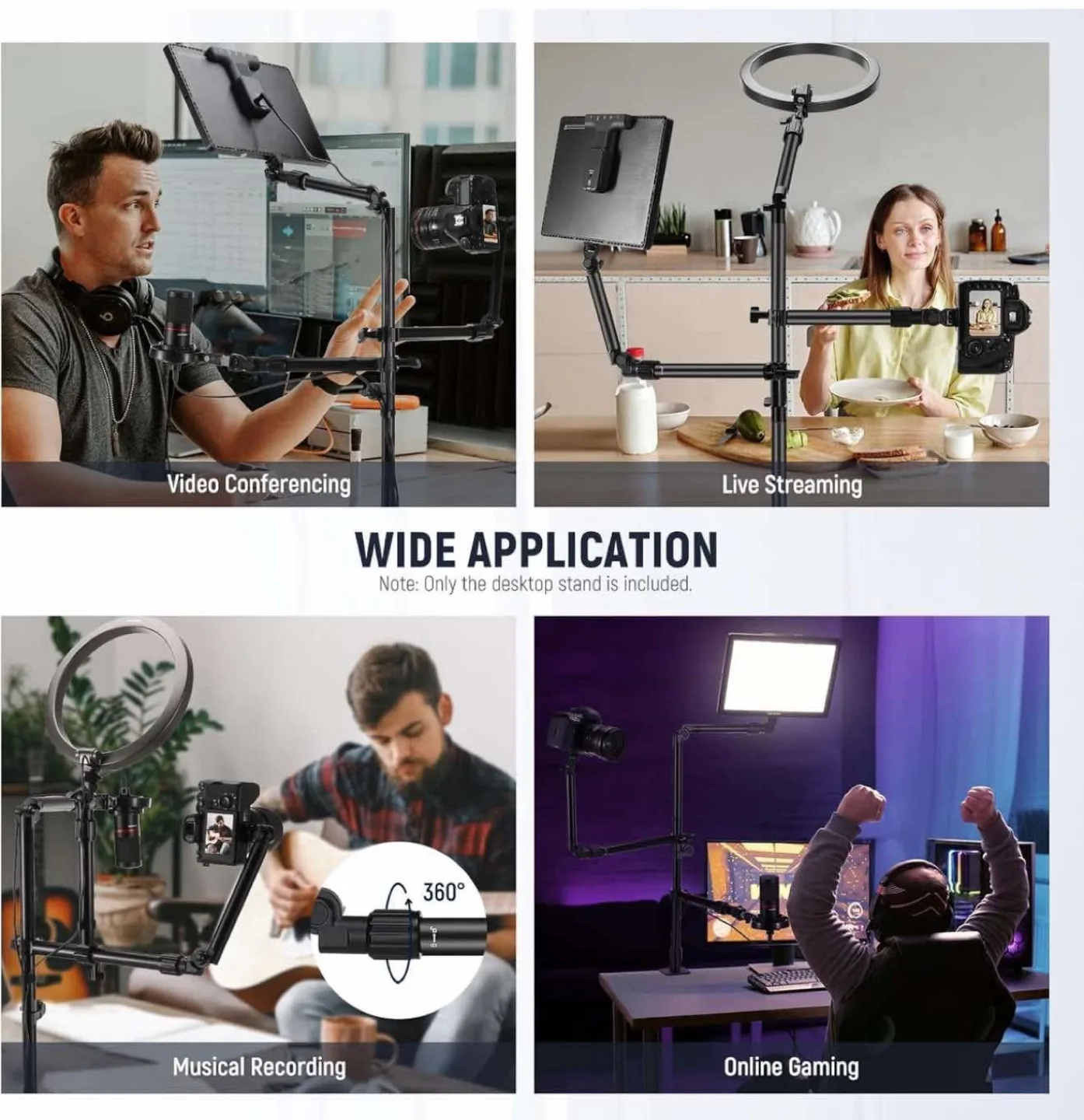 Neewer Flexible Tripod with Adjustable Angles image indicator(6)