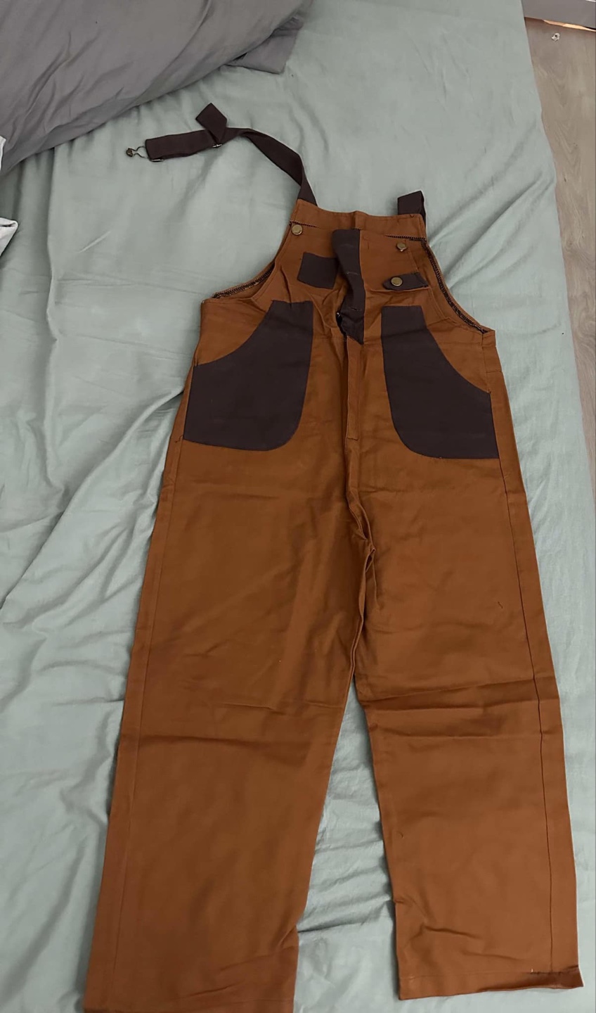 Brown Canvas Overalls - photo 3