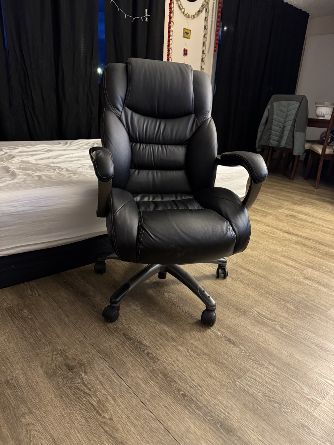 Black Leather Office Chair