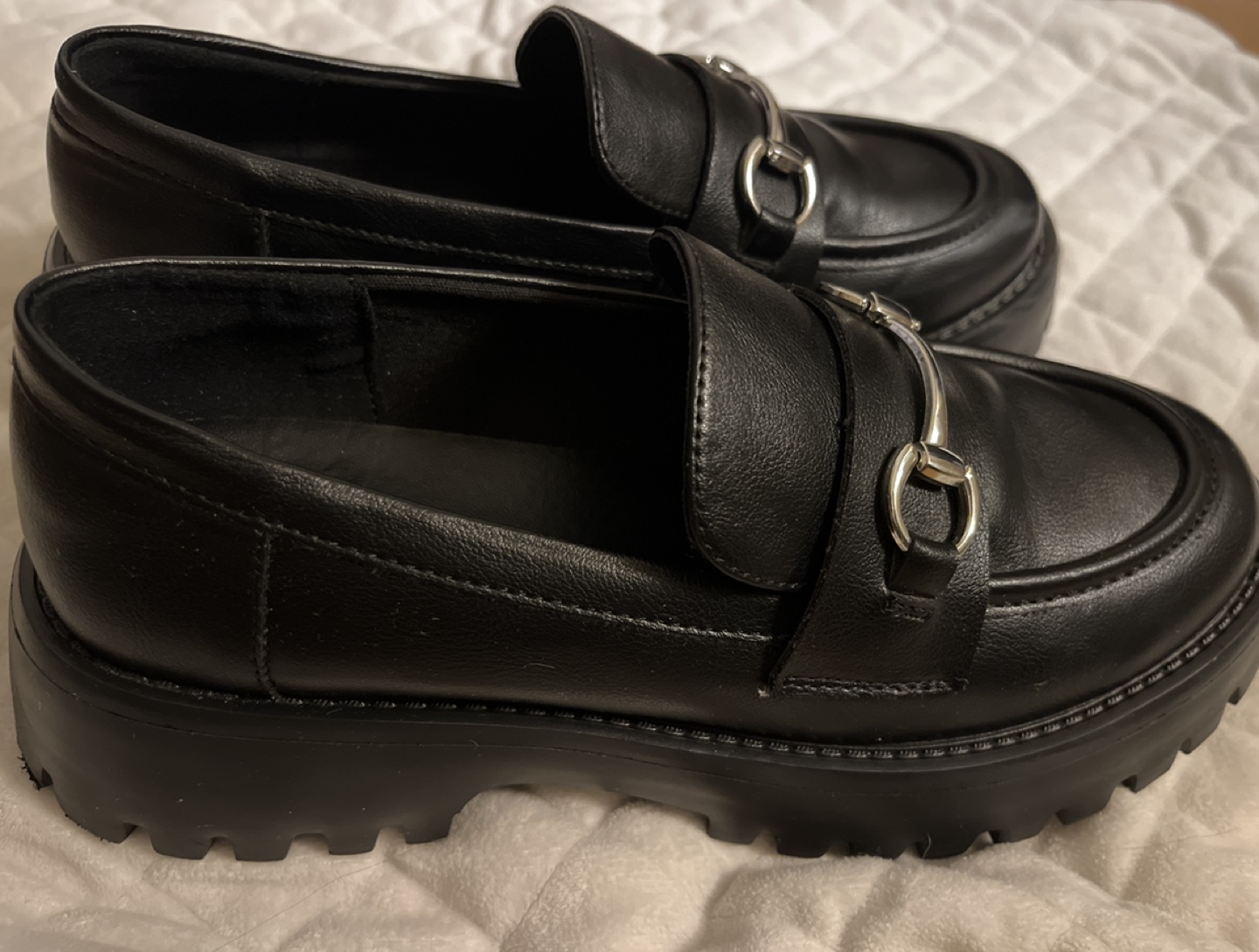 Call It Spring Black chunky Loafers - photo 2