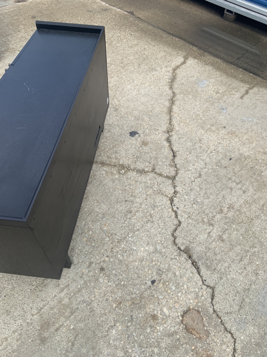 Black Wooden Media Console - photo 4