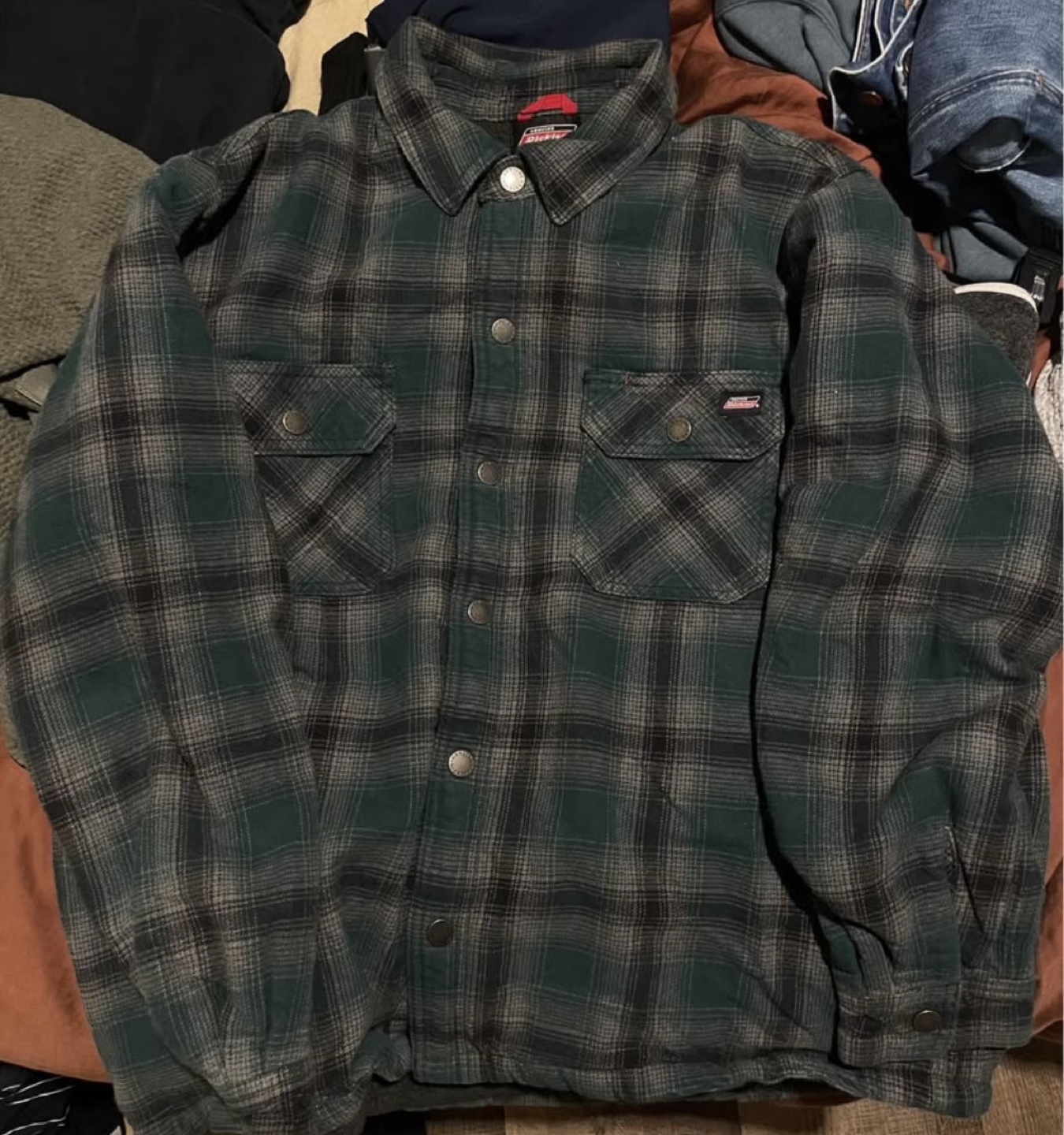 Dickies Men's Flannel Jacket, Size XL