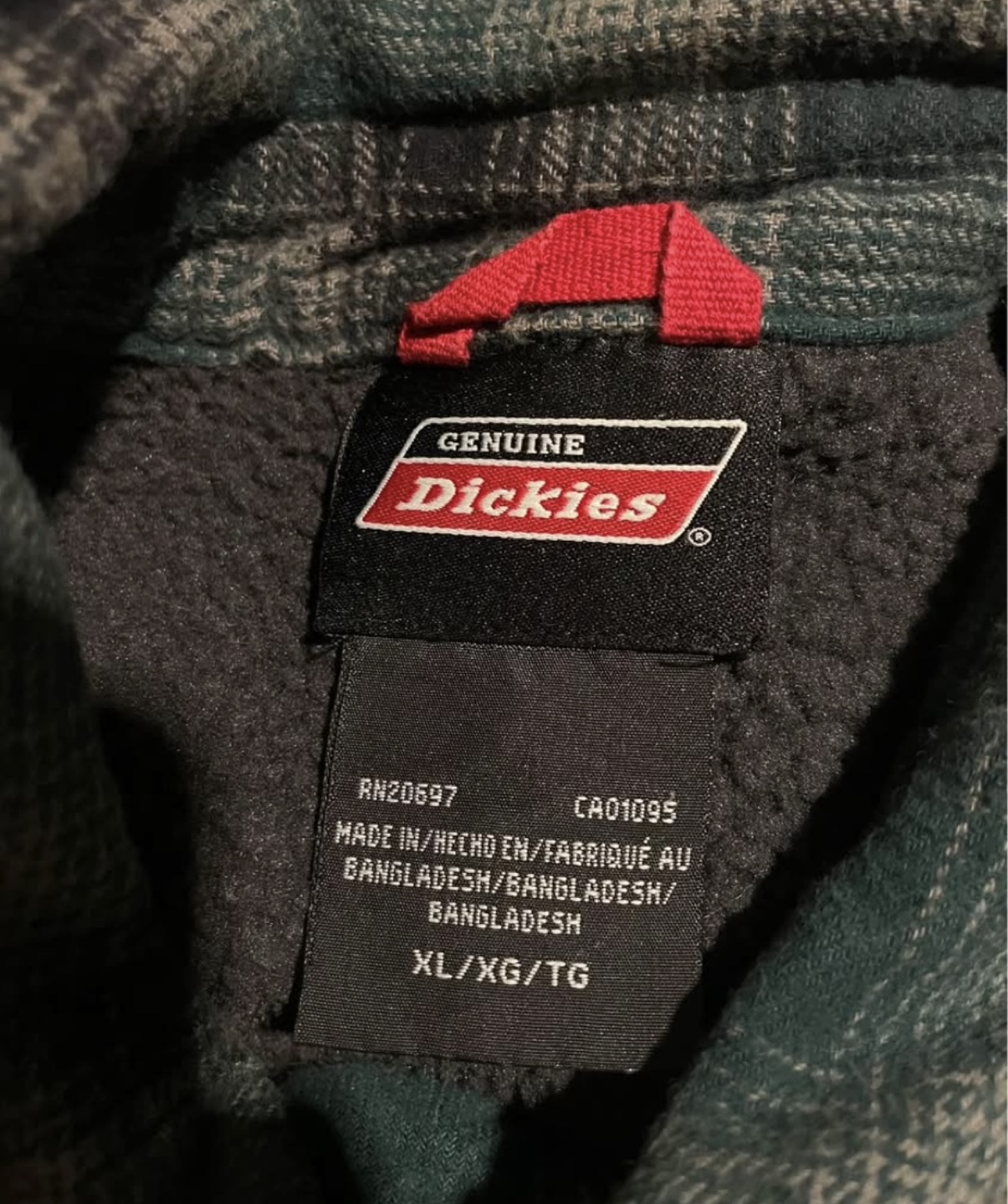 Dickies Men's Flannel Jacket, Size XL - photo 3