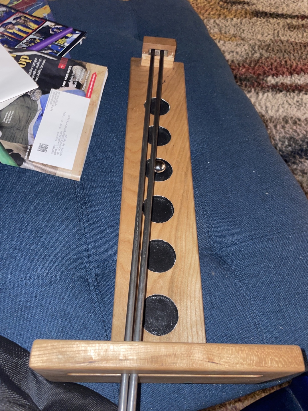 Wooden Marble Run Game #freecycle
