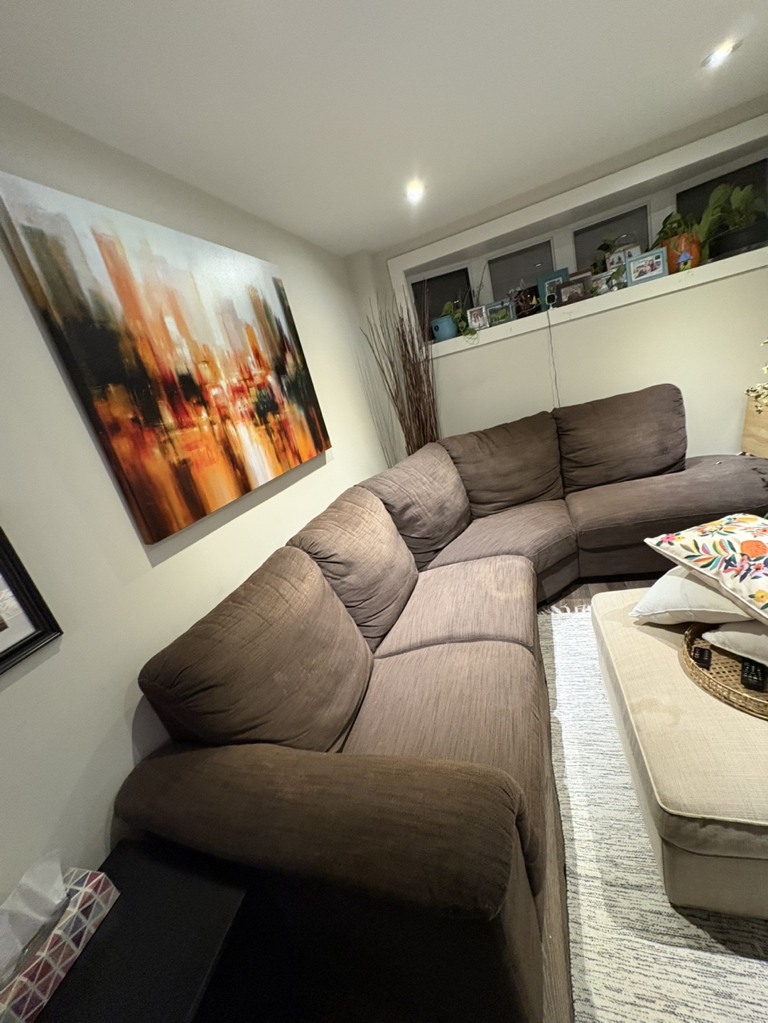Brown Sectional Sofa