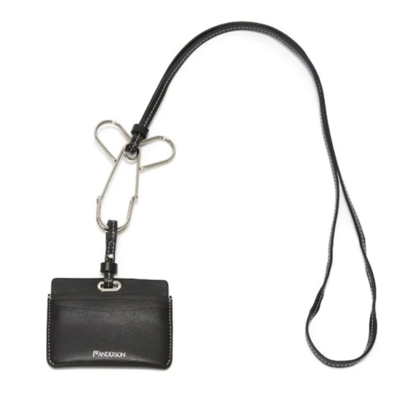 JW Anderson Black Leather Card Holder with Clip - photo 3