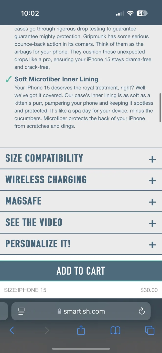 Smartish iPhone 15 MagSafe Case - Black image indicator(4)