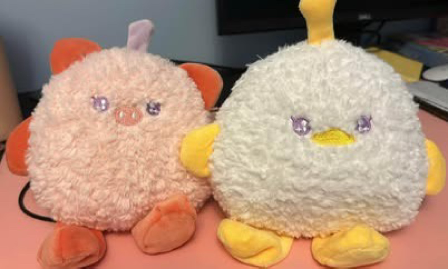 Adorable Plush Animal Set - Pig and Chick