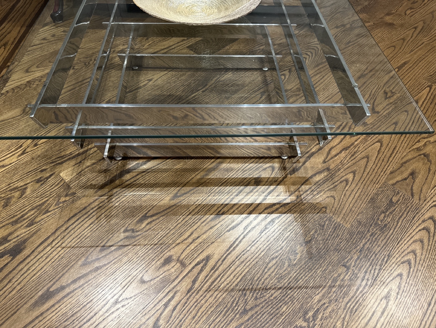 Modern Glass and Chrome Coffee Table - photo 2