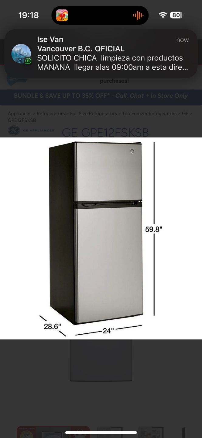 GE GPE12FSKSB Top Freezer Refrigerator - photo 5