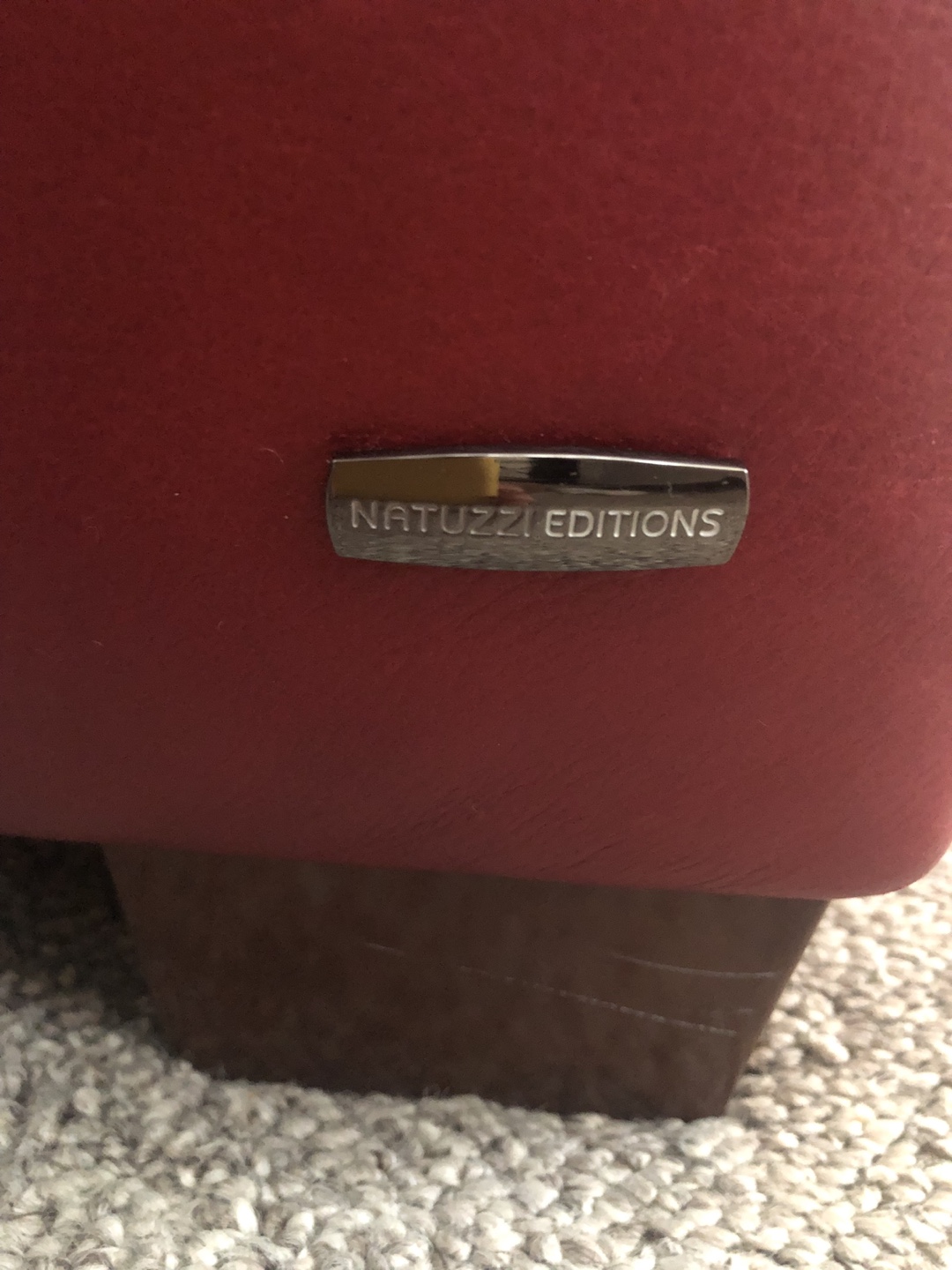 Natuzzi Editions Red Leather Sectional Sofa - photo 2