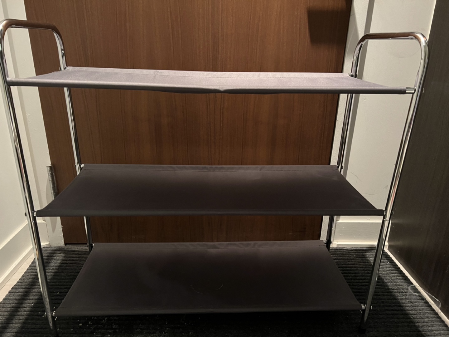 Three-Tier Fabric Shoe Rack
