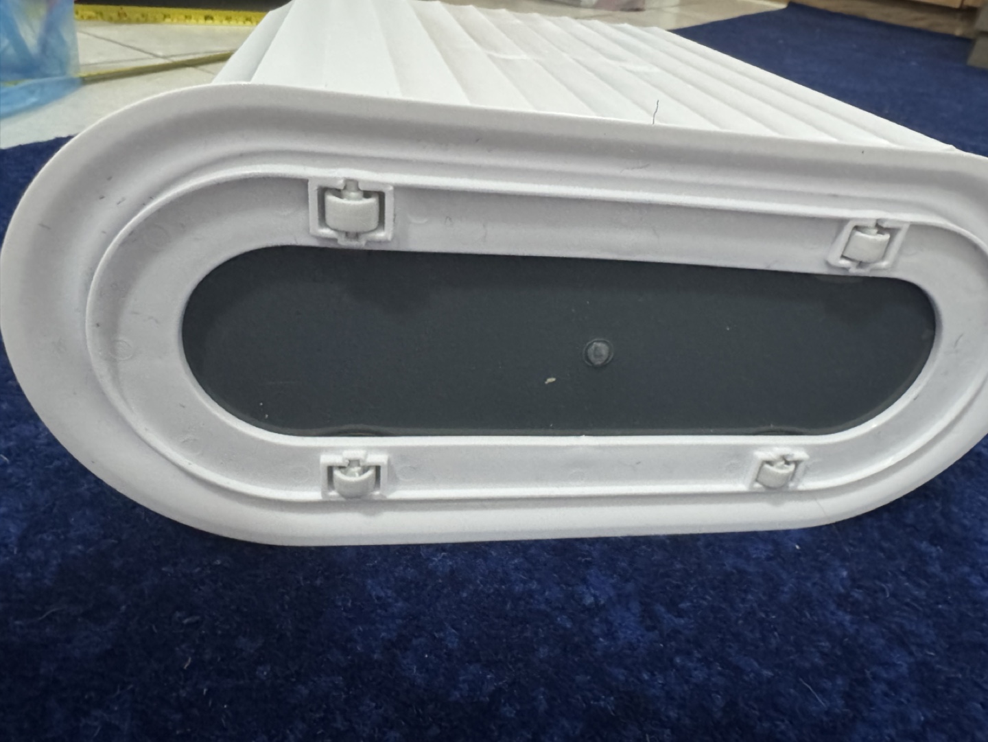 White Oval Trash Can with Lid - photo 4