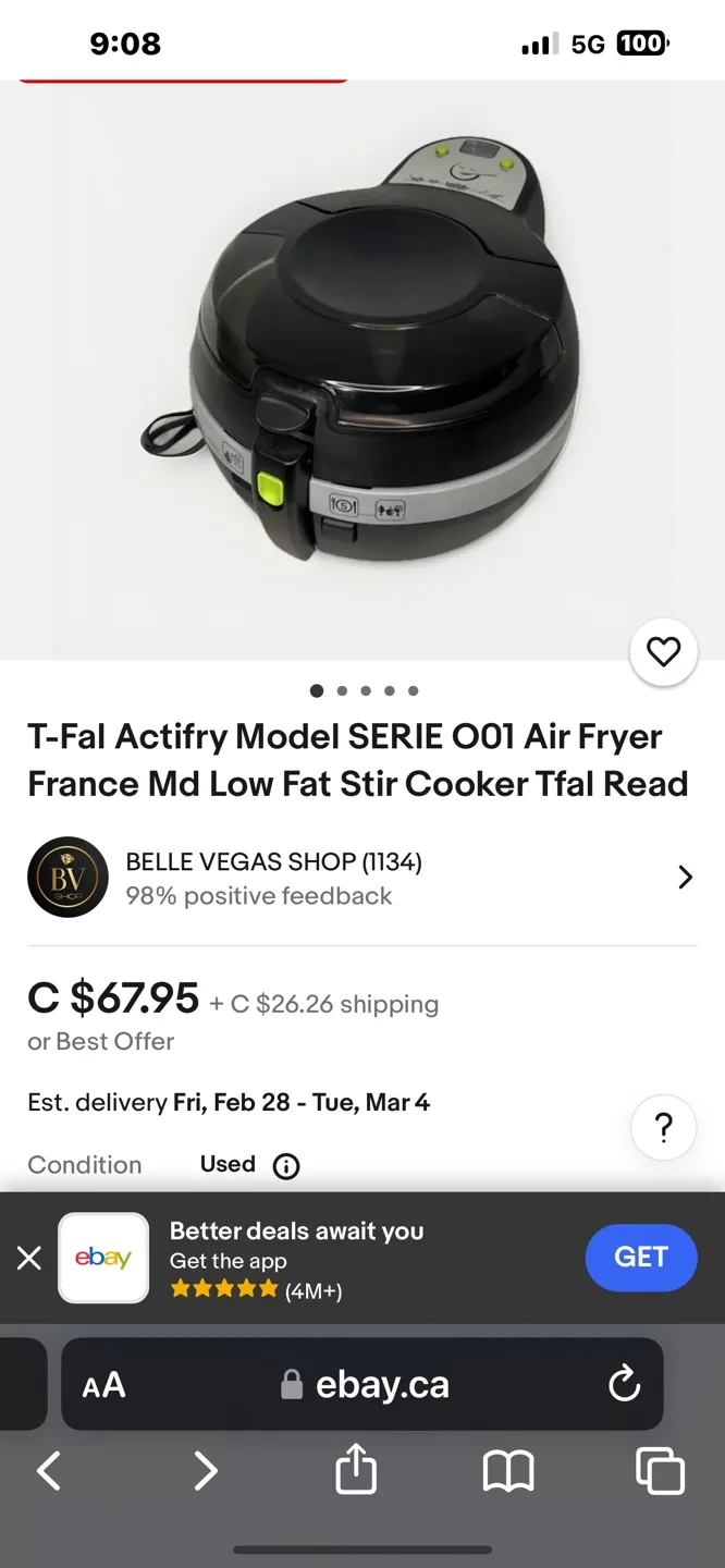 T-fal Actifry Original Air Fryer image indicator(2)