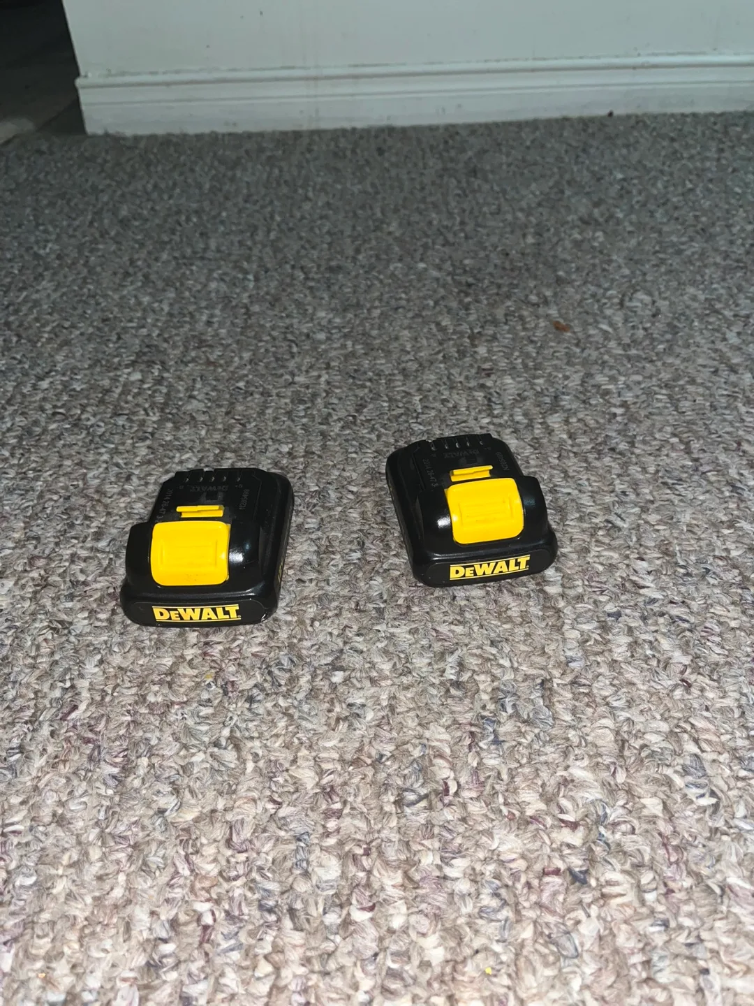 Two DeWalt 12v Lithium Ion Batteries image indicator(3)