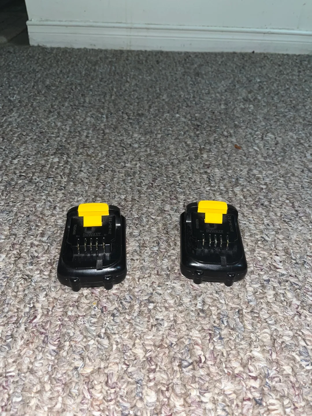 Two DeWalt 12v Lithium Ion Batteries image indicator(2)