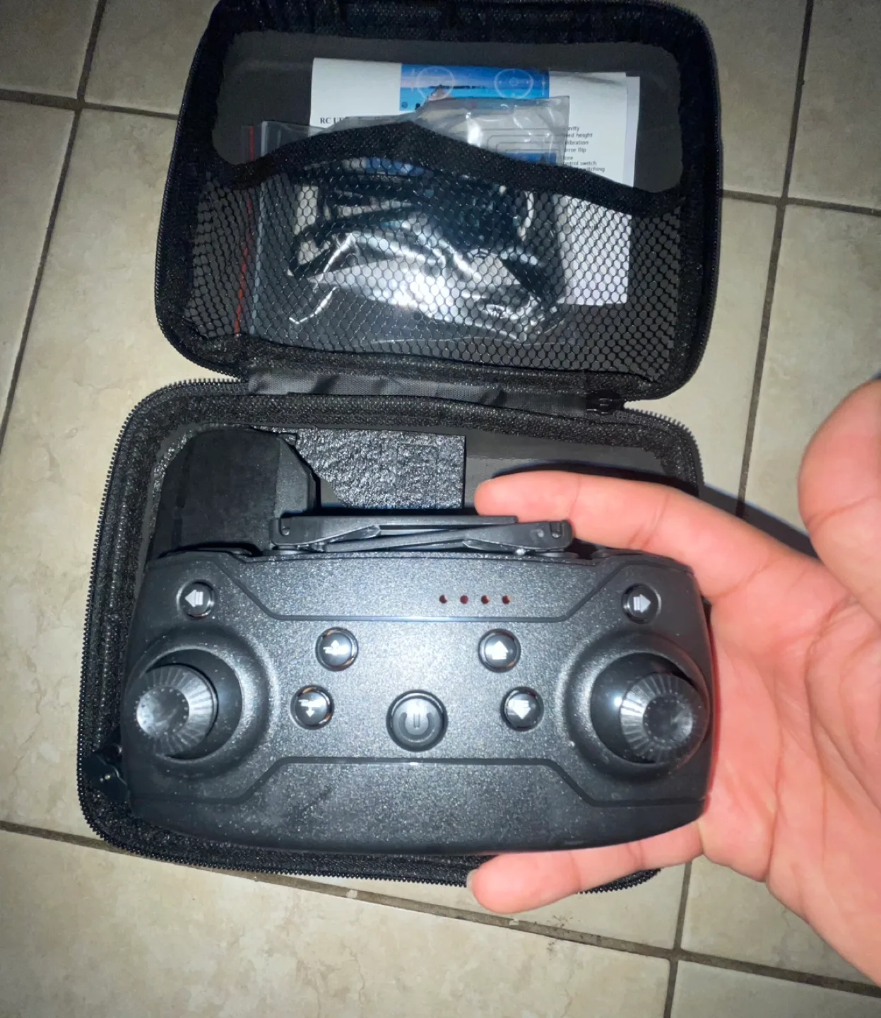 New - Black E99 Drone + Dual Cameras + 1 Battery image indicator(3)