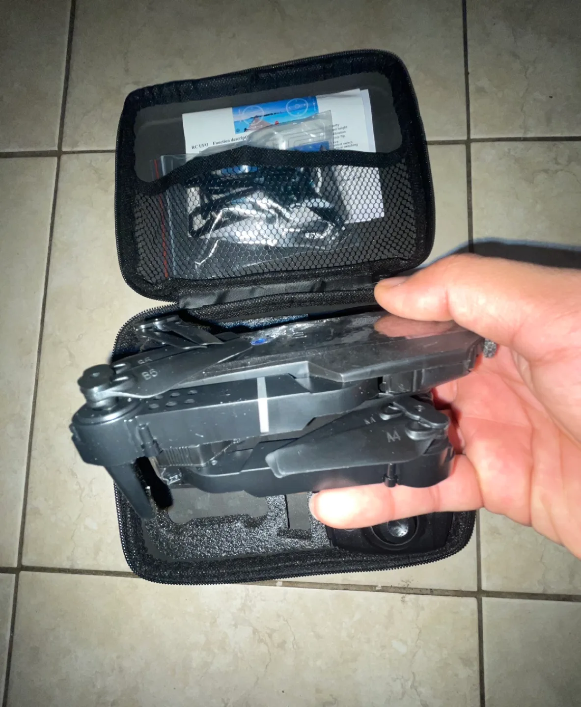 New - Black E99 Drone + Dual Cameras + 1 Battery image indicator(5)