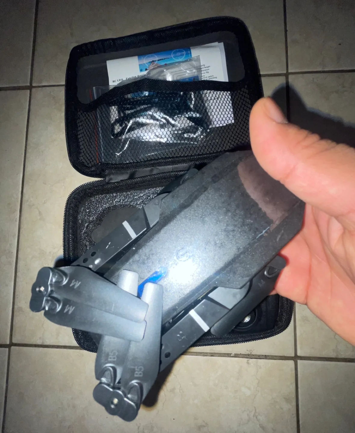 New - Black E99 Drone + Dual Cameras + 1 Battery image indicator(4)