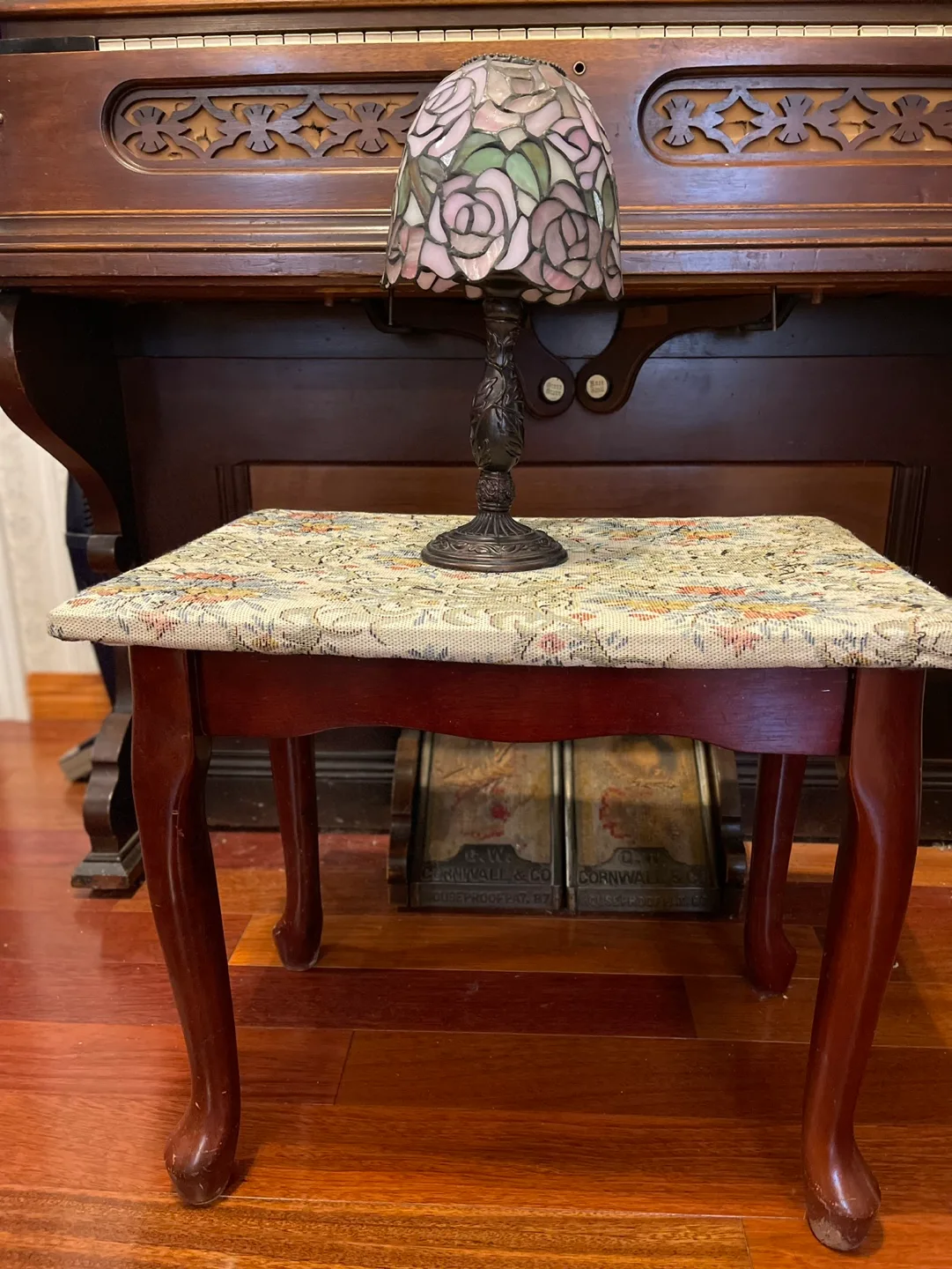 Vintage Piano Bench with Storage image indicator(5)