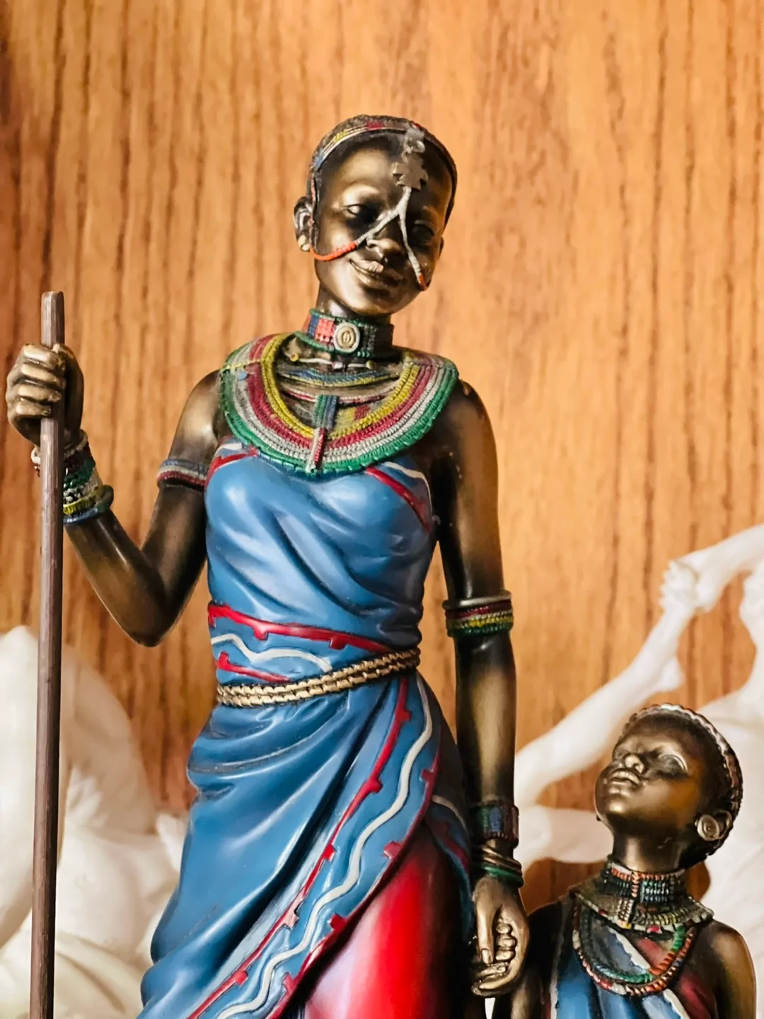 African Mother and Child Figurine image indicator(2)